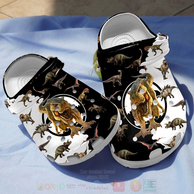 Dinosaur Collection Crocs Crocband Clogs Shoes Comfortable For Men Women and Kids