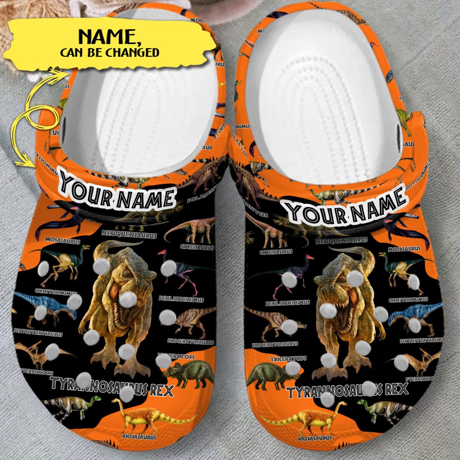 Dinosaur Collection Crocs Crocband Clogs Shoes Comfortable For Men Women and Kids - Image 4