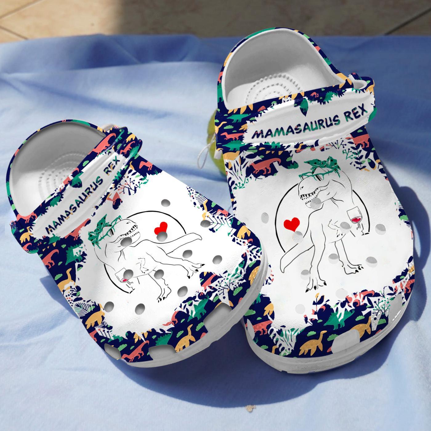 Dinosaurs Not the Mama Crocs Crocband Clogs Shoes Comfortable For Men Women and Kids