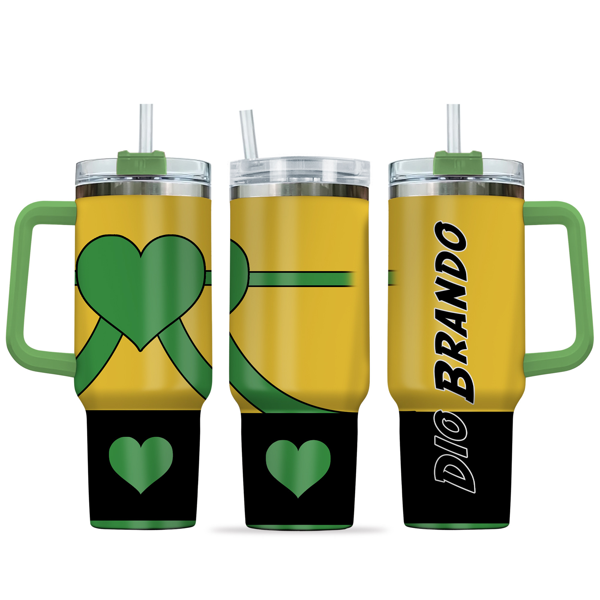 Dio Brando JoJoâ€™s Bizarre Anime Custom Stanley Cup 40 oz 30 oz Tumbler With HandleTVC2301141