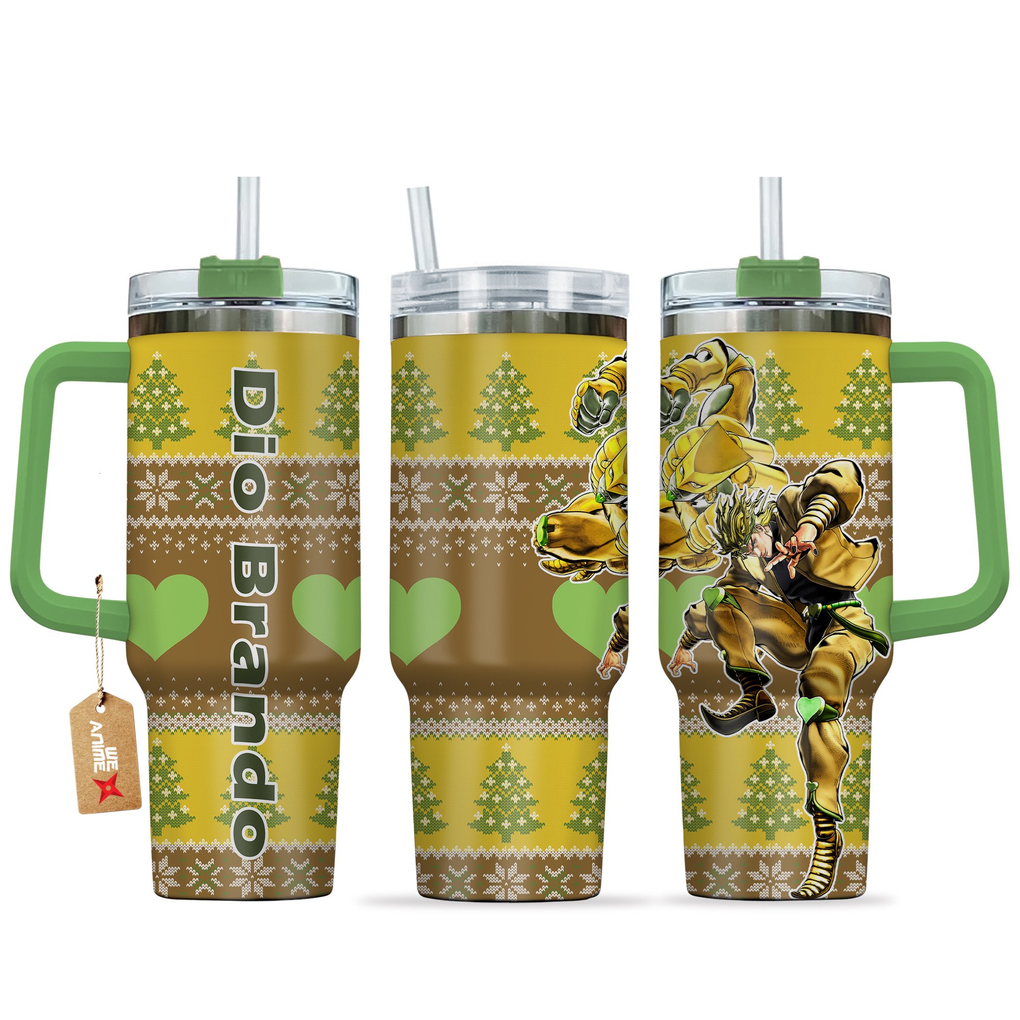 Dio Brando JoJoâ€™s Bizarre Anime Custom Stanley Cup 40 oz 30 oz Tumbler With HandleTVC2301166