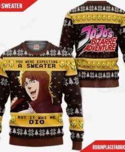 Dio Brando Jojo?S Bizarre Adventure Ugly Christmas Sweater Adult 3D Funny Matching for family