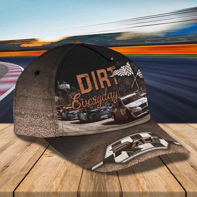 Dirt Track Racing Evereyday Classic Cap Baseball Cap Trucker Hats Custom Hats Gifts For Men & Women