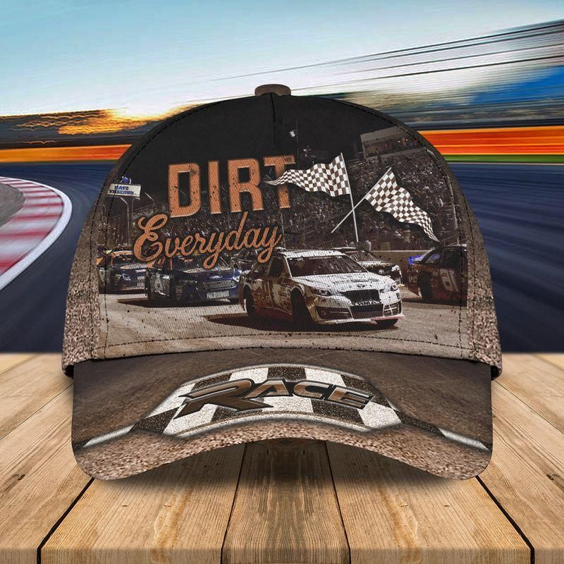 Dirt Track Racing Evereyday Classic Cap Baseball Cap Trucker Hats Custom Hats Gifts For Men & Women