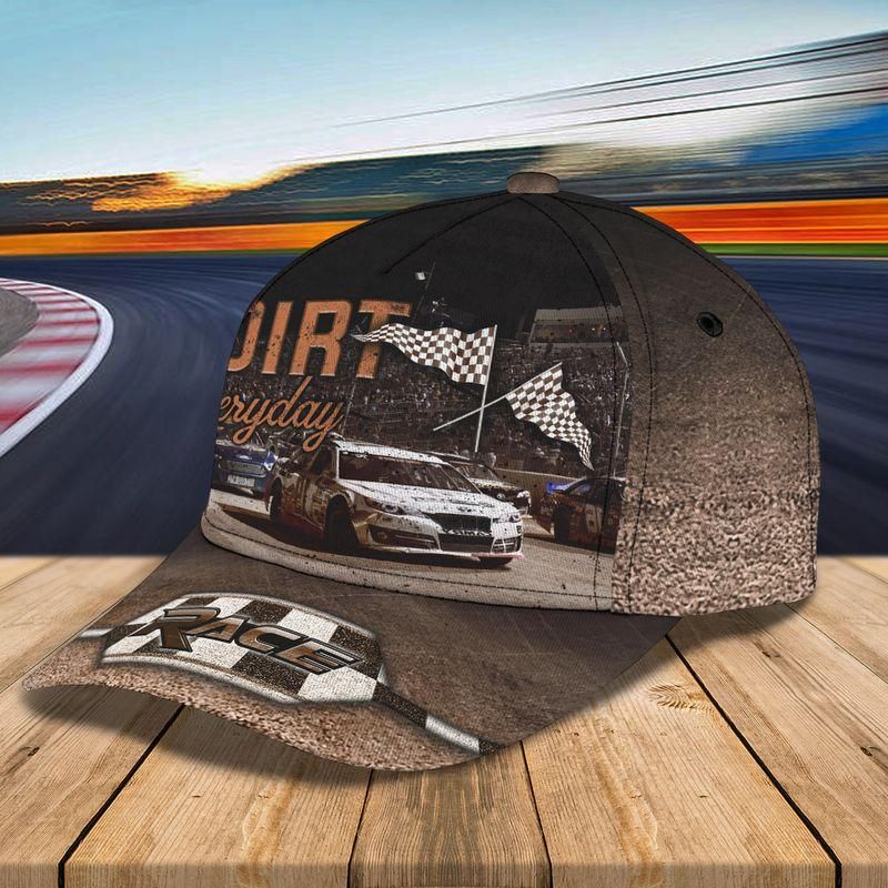 Dirt Track Racing Evereyday Classic Cap Baseball Cap Trucker Hats Custom Hats Gifts For Men & Women