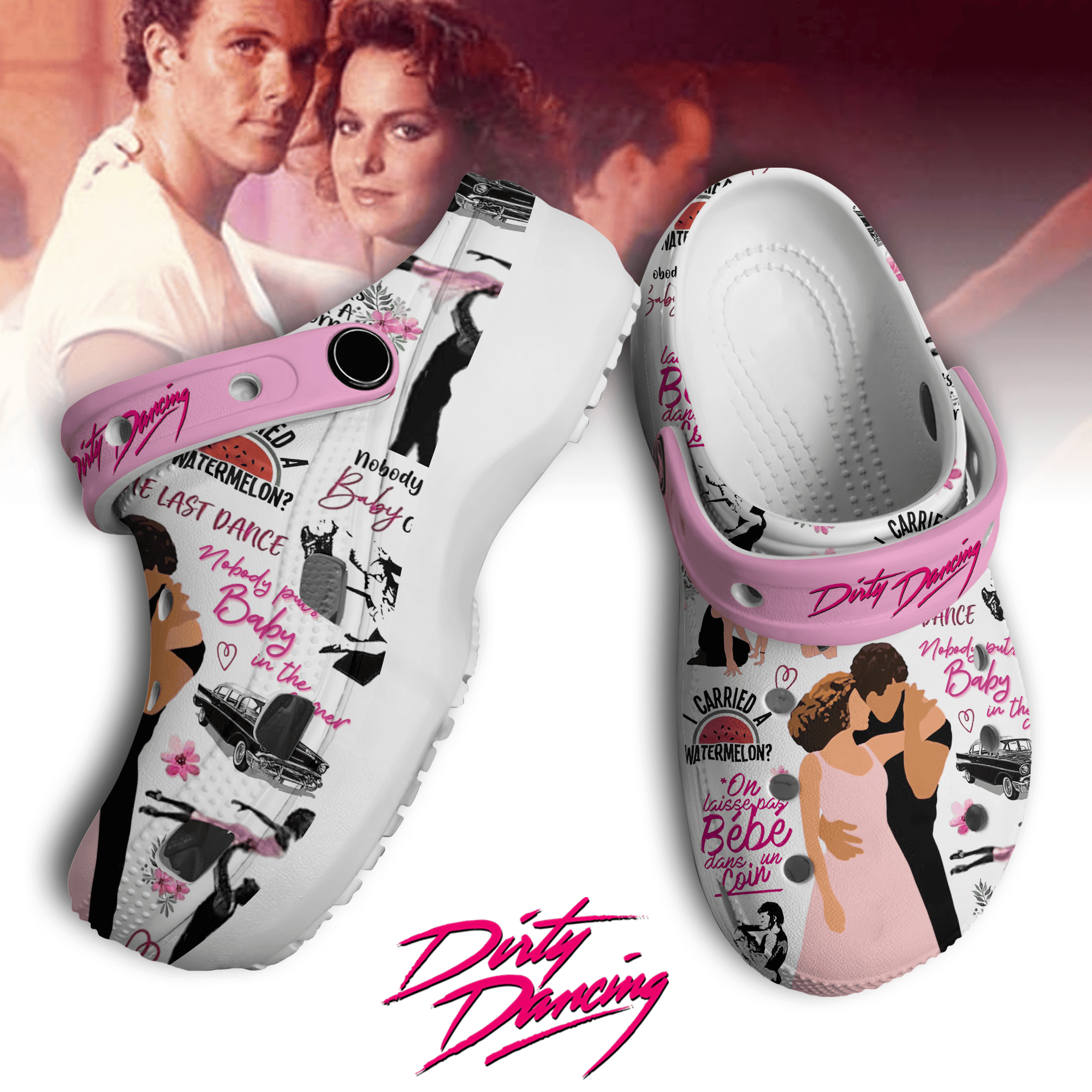 Dirty Dancing Movie Crocs Crocband Clogs Shoes Comfortable For Men Women and Kids
