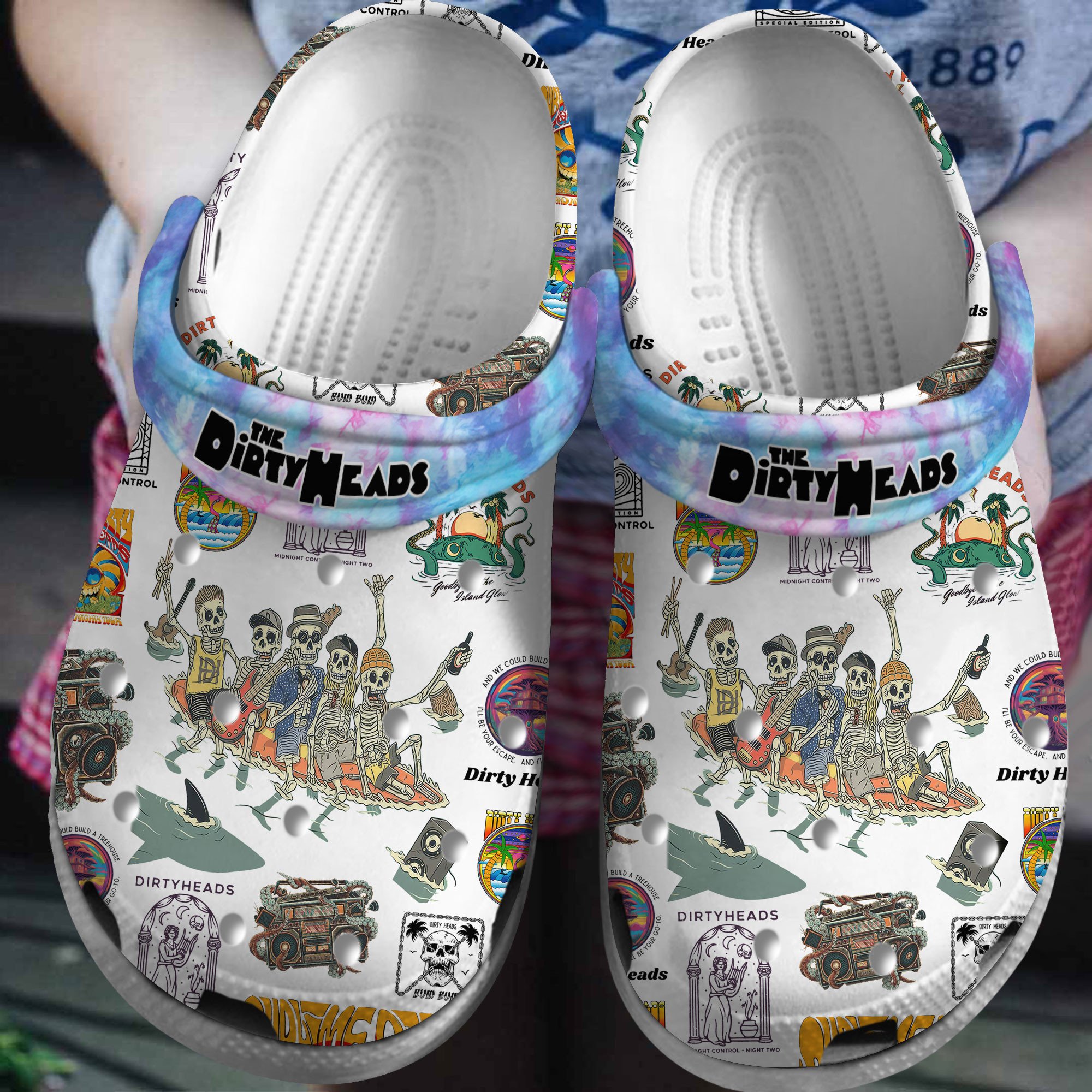 Dirty Heads Music Crocs Crocband Clogs Shoes Comfortable For Men Women and Kids
