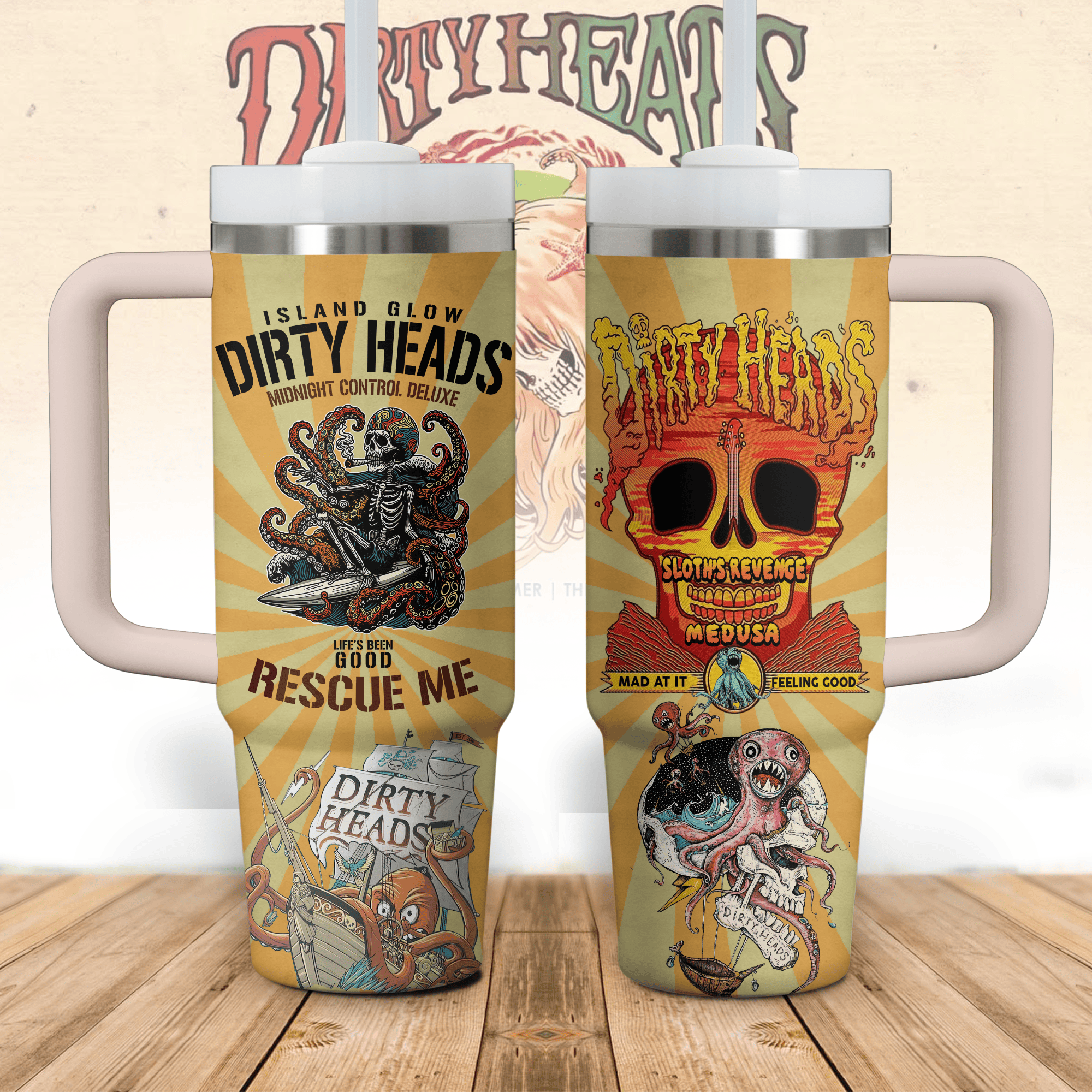 Dirty Heads Music Custom Stanley Cup 40 oz 30 oz Tumbler With HandleTVC2301259