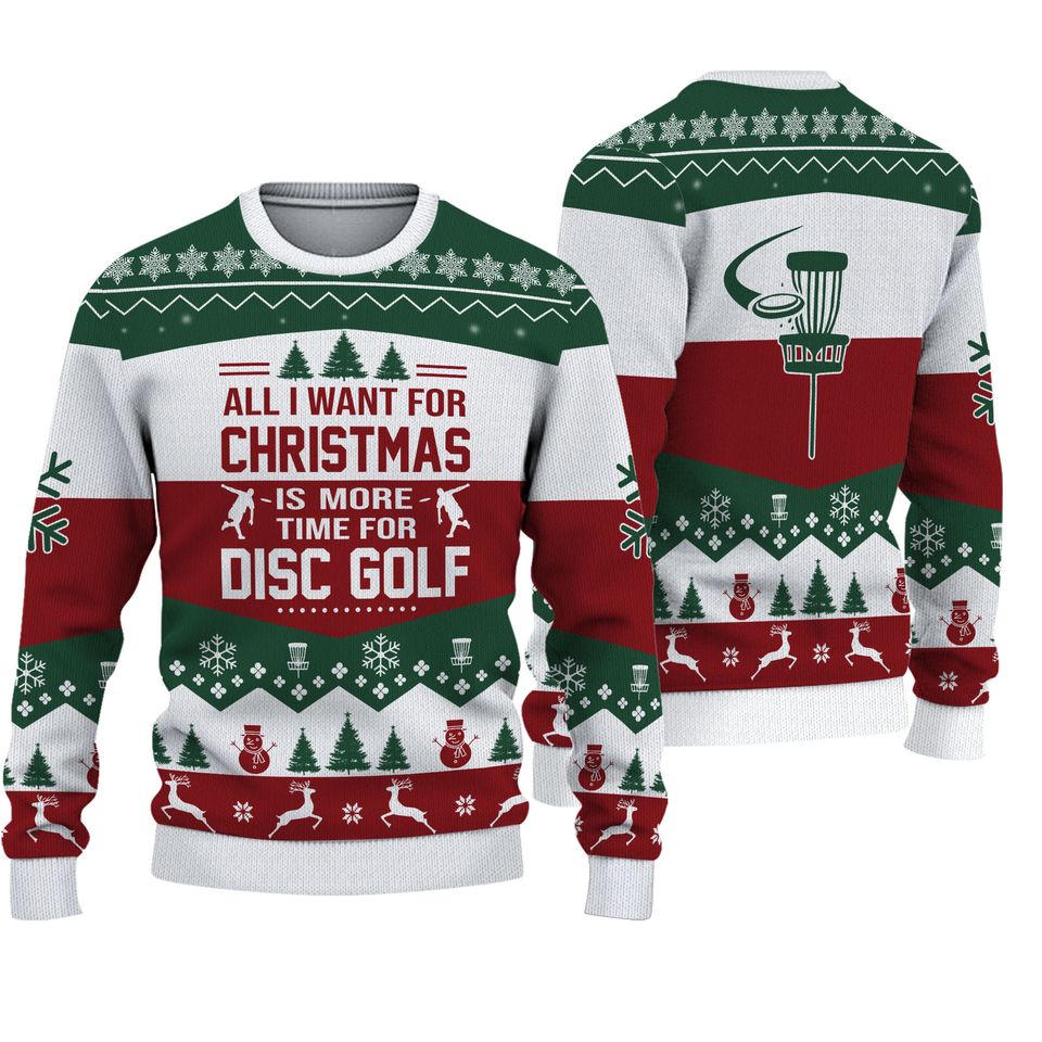 Disc Golf Ugly Christmas Sweater