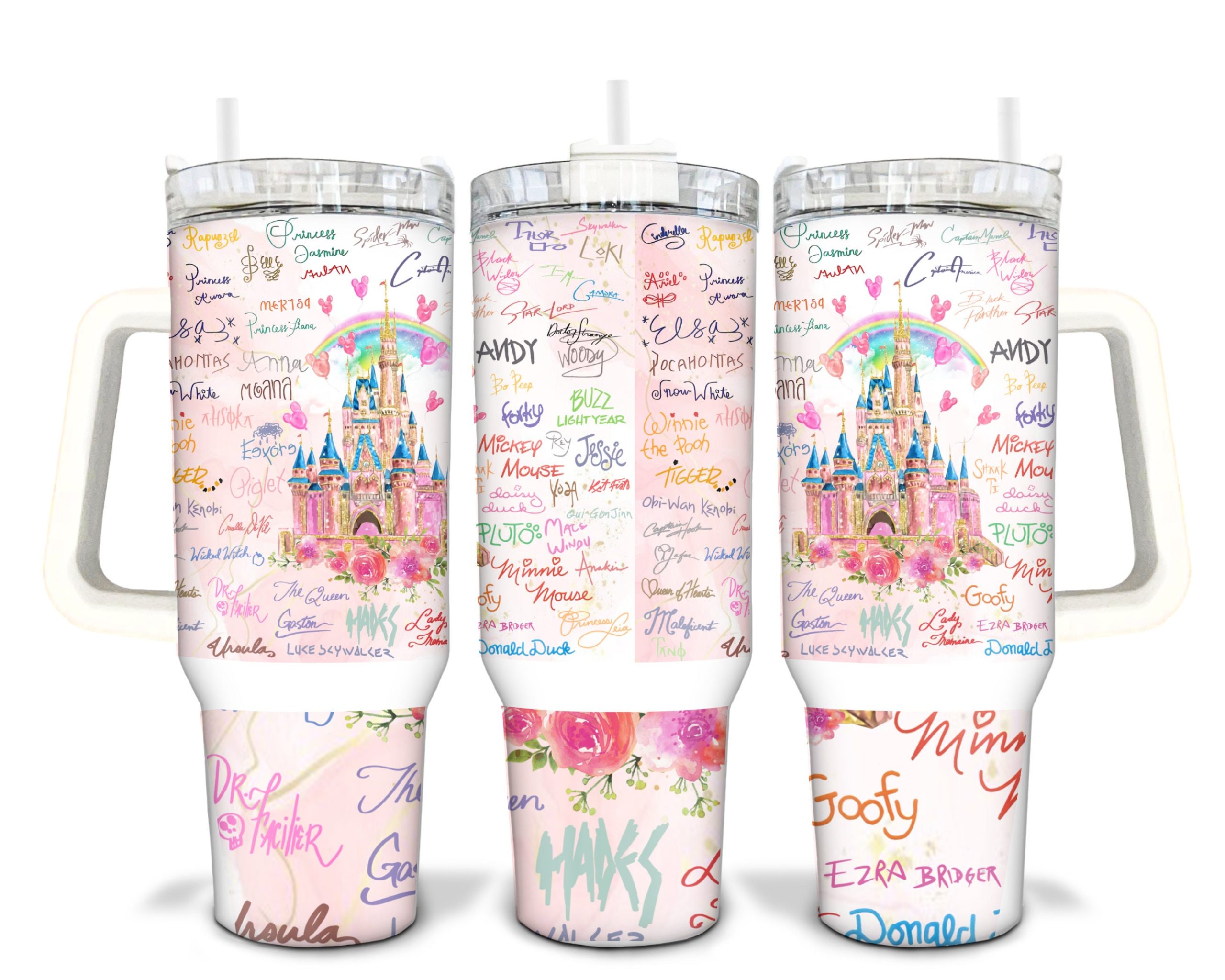 Disney Castle Cartoon Custom Stanley Cup 40 oz 30 oz Tumbler With HandleTVC2301906