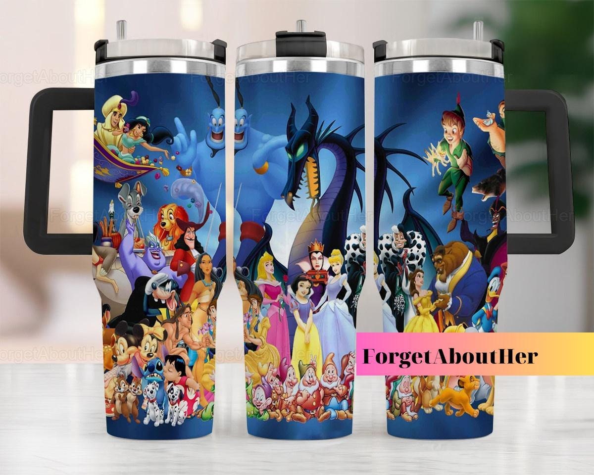 Disney Characters Cartoon Custom Stanley Cup 40 oz 30 oz Tumbler With HandleTVC2301161