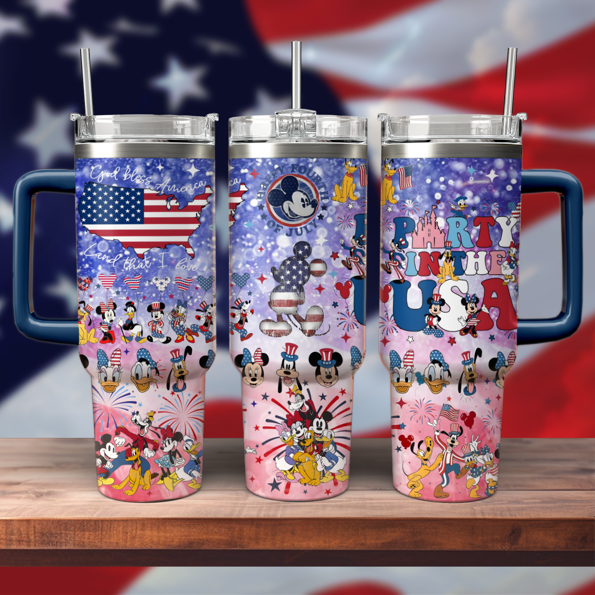 Disney Characters Cartoon Custom Stanley Cup 40 oz 30 oz Tumbler With HandleTVC2301803