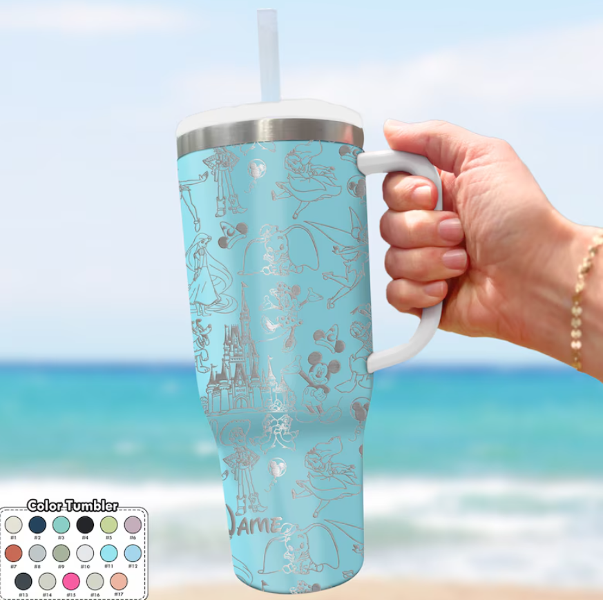 Disney Characters Cartoon Custom Stanley Cup 40 oz 30 oz Tumbler With HandleTVC2301805 - Image 2