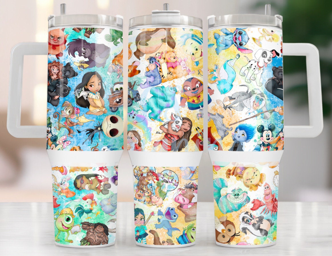 Disney Characters Cartoon Custom Stanley Cup 40 oz 30 oz Tumbler With HandleTVC2301970
