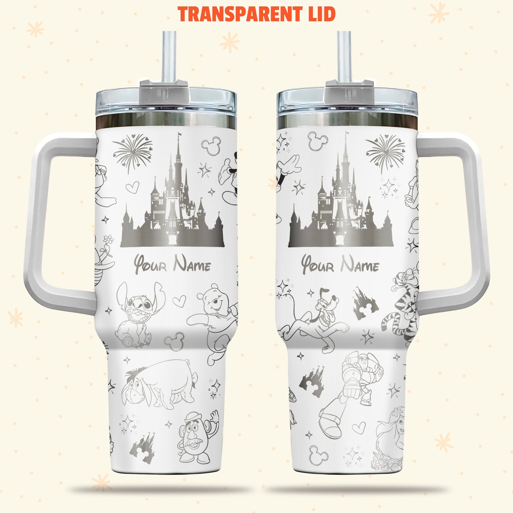 Disney Characters Cartoon Custom Stanley Cup 40 oz 30 oz Tumbler With HandleTVC2301975