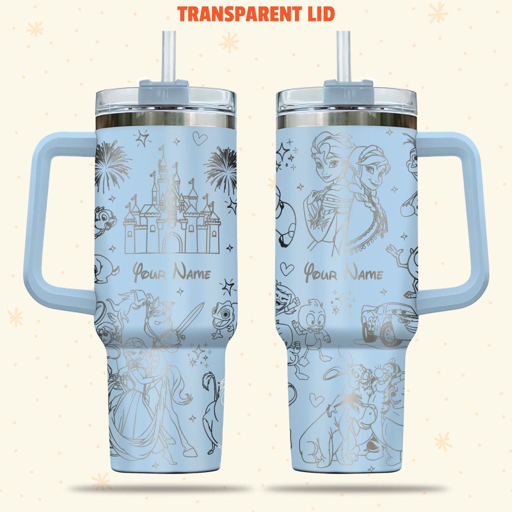 Disney Characters Cartoon Custom Stanley Cup 40 oz 30 oz Tumbler With HandleTVC2301980