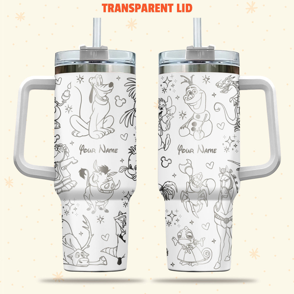 Disney Characters Cartoon Custom Stanley Cup 40 oz 30 oz Tumbler With HandleTVC2301980