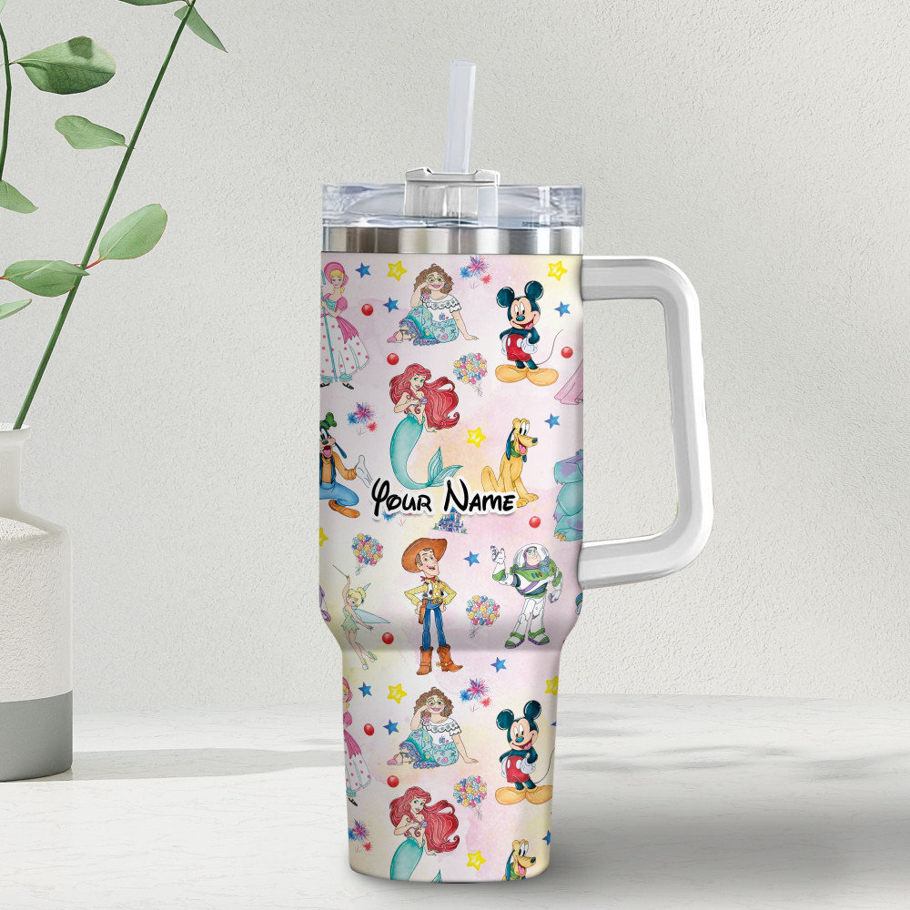 Disney Characters Cartoon Custom Stanley Cup 40 oz 30 oz Tumbler With HandleTVC2301981