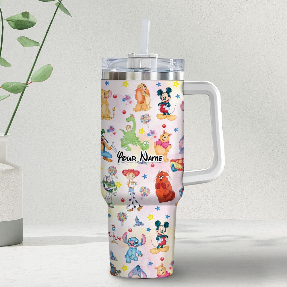 Disney Characters Cartoon Custom Stanley Cup 40 oz 30 oz Tumbler With HandleTVC2301981