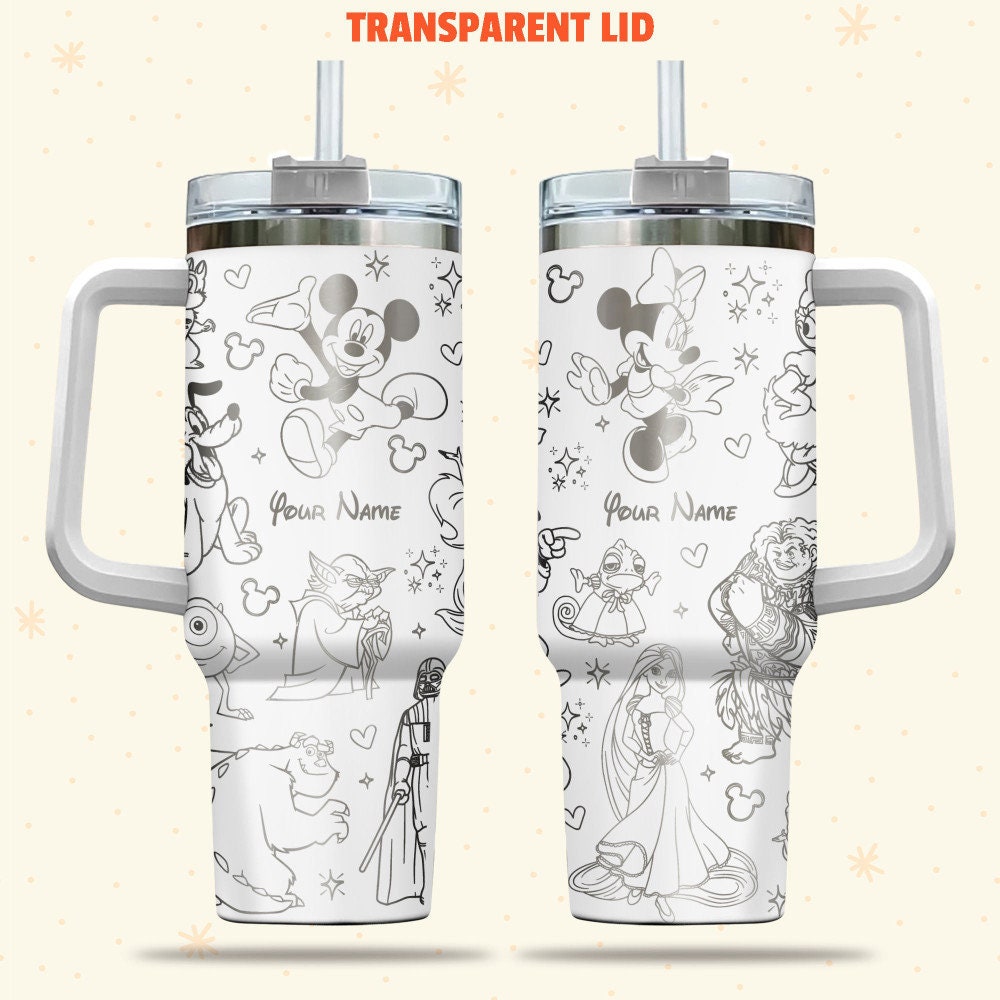 Disney Characters Cartoon Custom Stanley Cup 40 oz 30 oz Tumbler With HandleTVC2301981