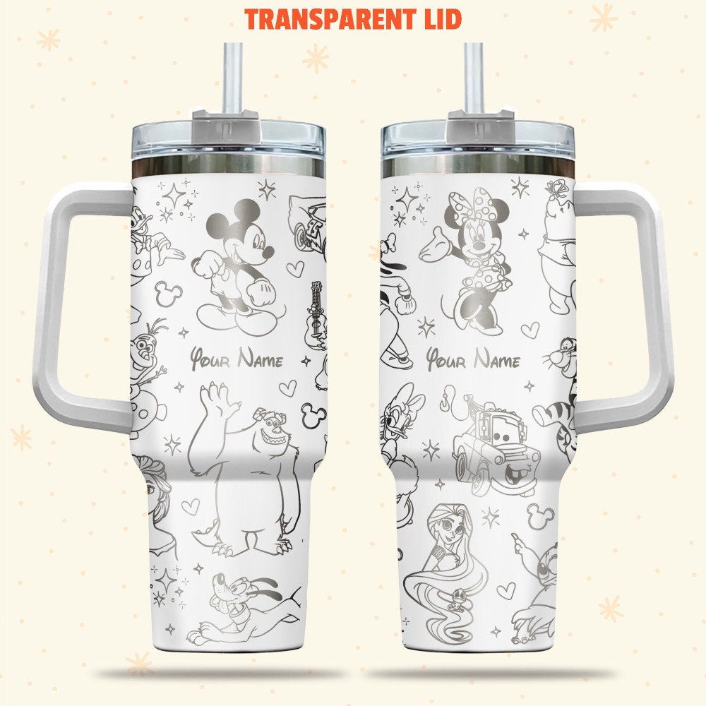Disney Characters Cartoon Custom Stanley Cup 40 oz 30 oz Tumbler With HandleTVC2301981