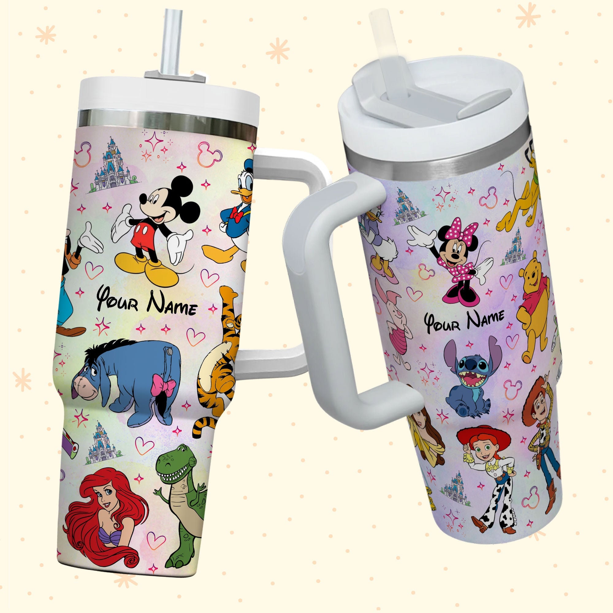 Disney Characters Cartoon Custom Stanley Cup 40 oz 30 oz Tumbler With HandleTVC2301982 - Image 3