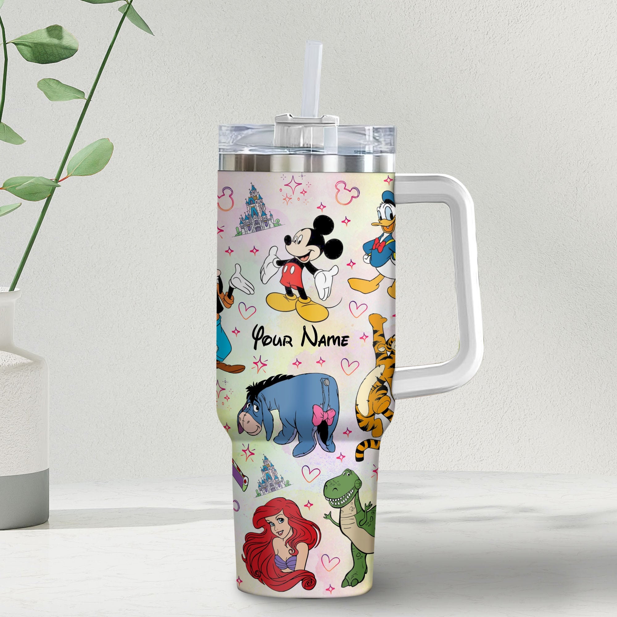 Disney Characters Cartoon Custom Stanley Cup 40 oz 30 oz Tumbler With HandleTVC2301982