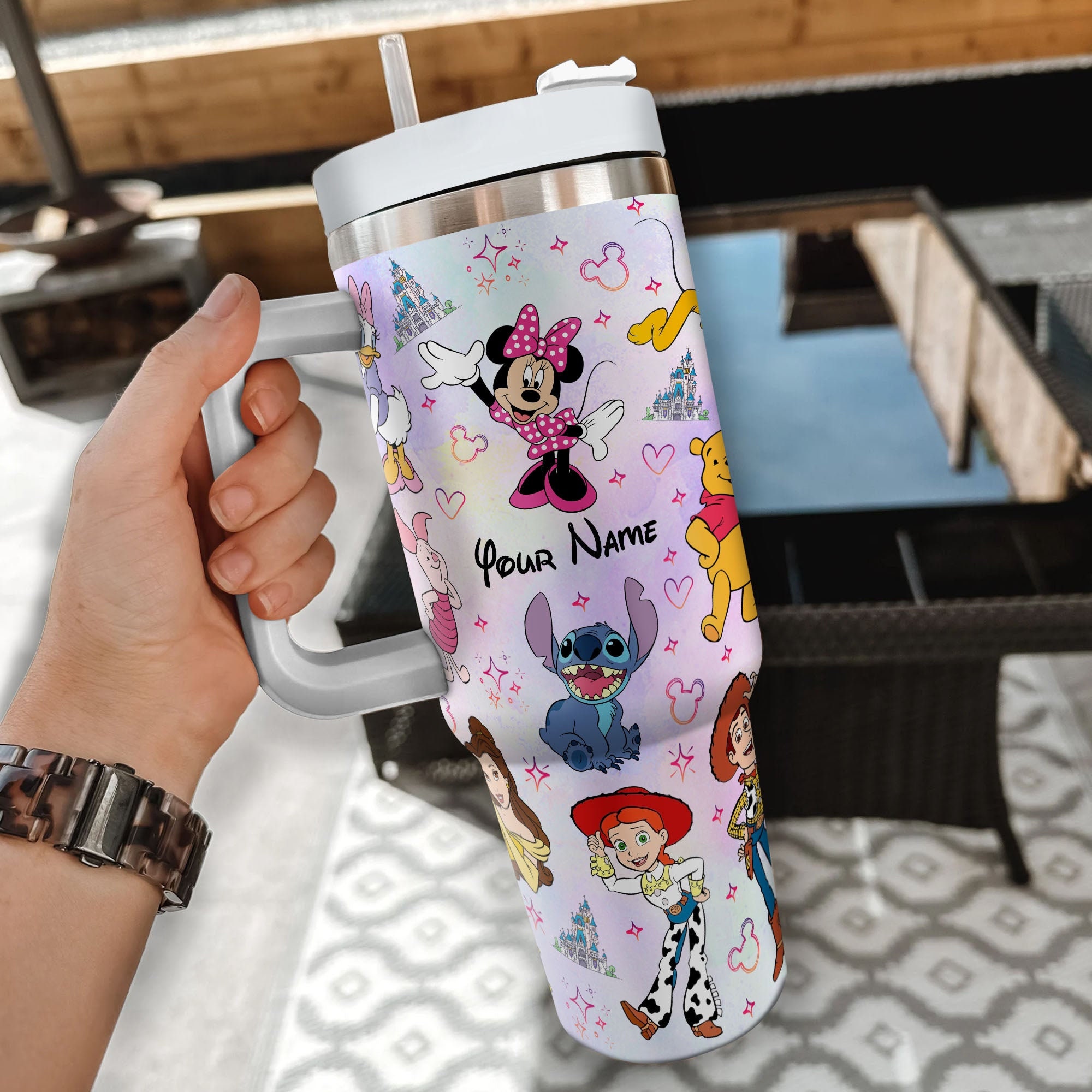 Disney Characters Cartoon Custom Stanley Cup 40 oz 30 oz Tumbler With HandleTVC2301982 - Image 2