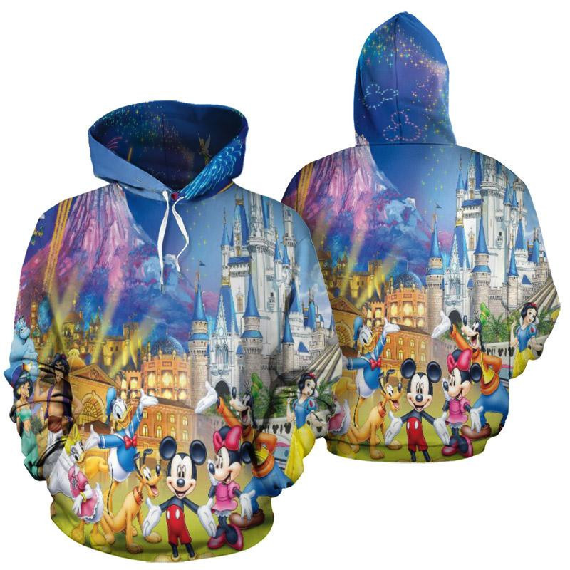 Disney Fireworks And Friends 3D All Over Print Hoodie, Zip Hoodie
