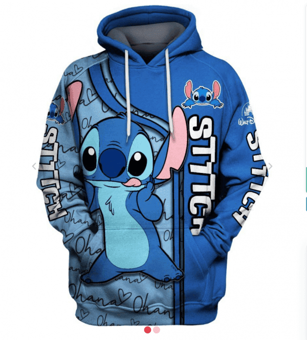 Disney Lilo and Stitch 3D All Over Print Hoodie, Zip Hoodie