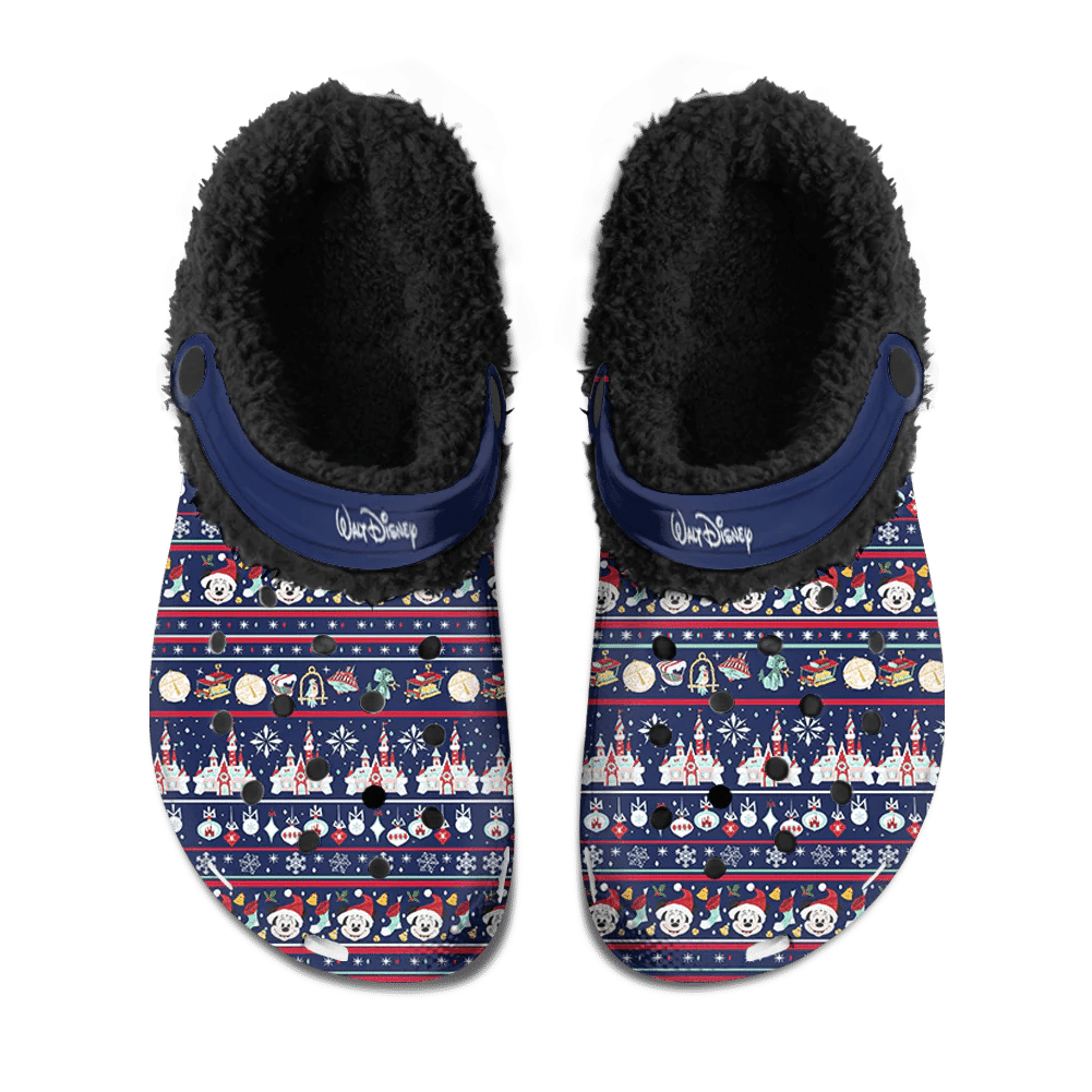 Disney Mickey Fuzzy Crocs Crocband Comfortable Shoes Clogs For Men Women