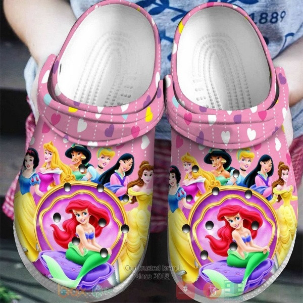 Disney Princess Cartoon Crocs Crocband Clogs Shoes Comfortable For Men Women and Kids