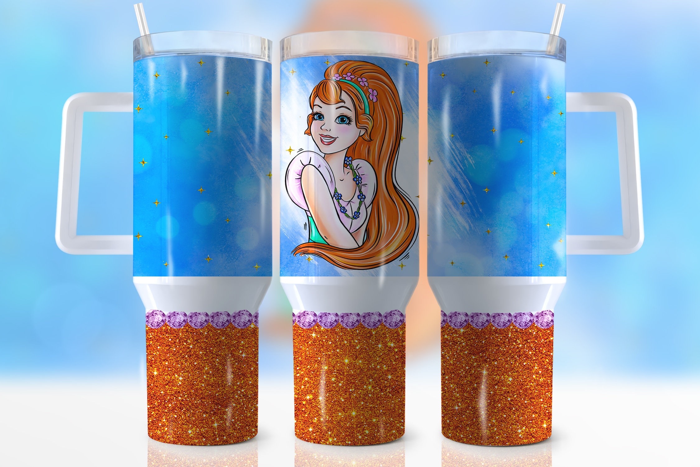 Disney Princess Cartoon Custom Stanley Cup 40 oz 30 oz Tumbler With HandleTVC2301944