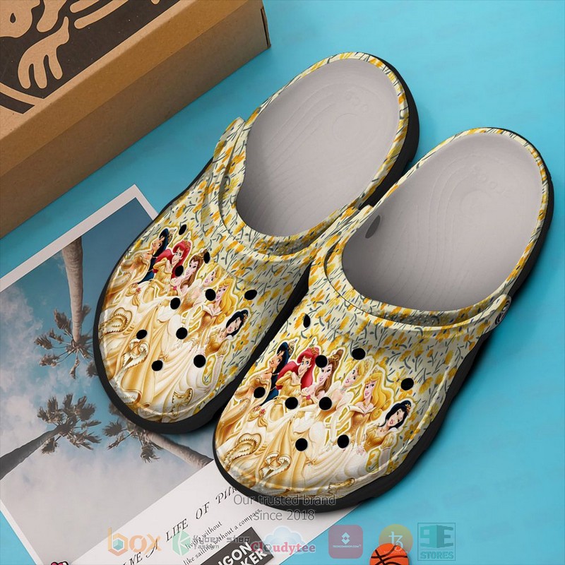 Disney Princess Character Cartoon Crocs Crocband Clogs Shoes Comfortable For Men Women and Kids