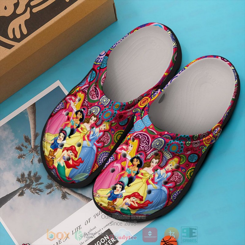 Disney Princess Character Cartoon Crocs Crocband Clogs Shoes Comfortable For Men Women and Kids