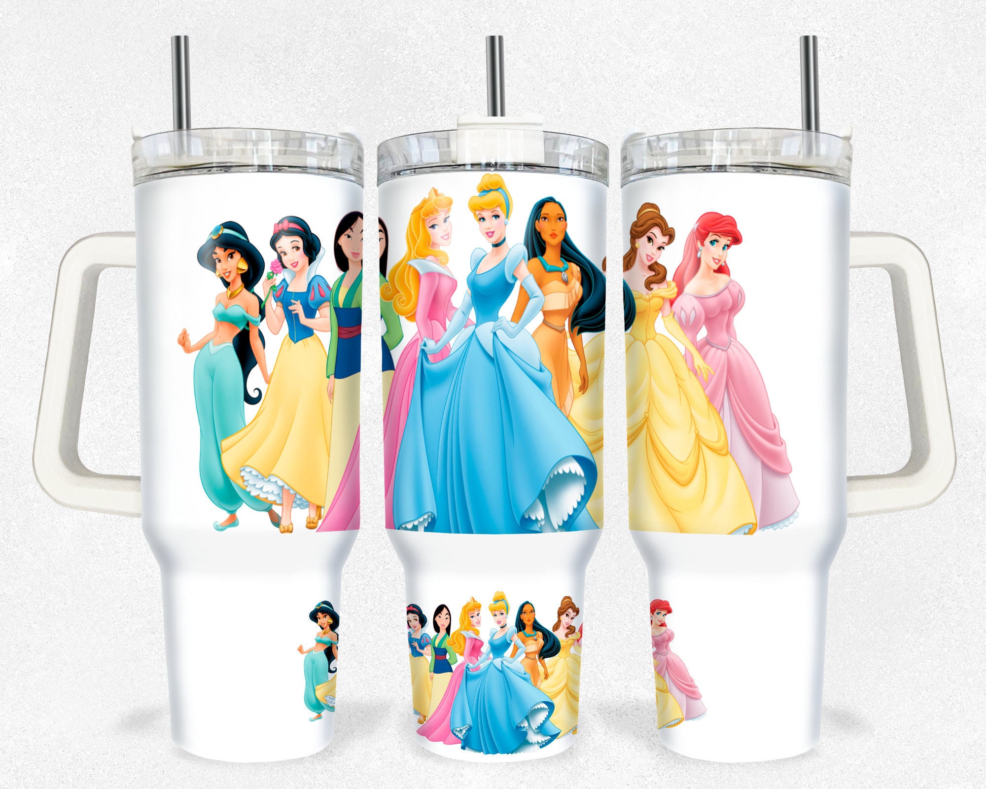 Disney Princesses Cartoon Custom Stanley Cup 40 oz 30 oz Tumbler With HandleTVC2301155