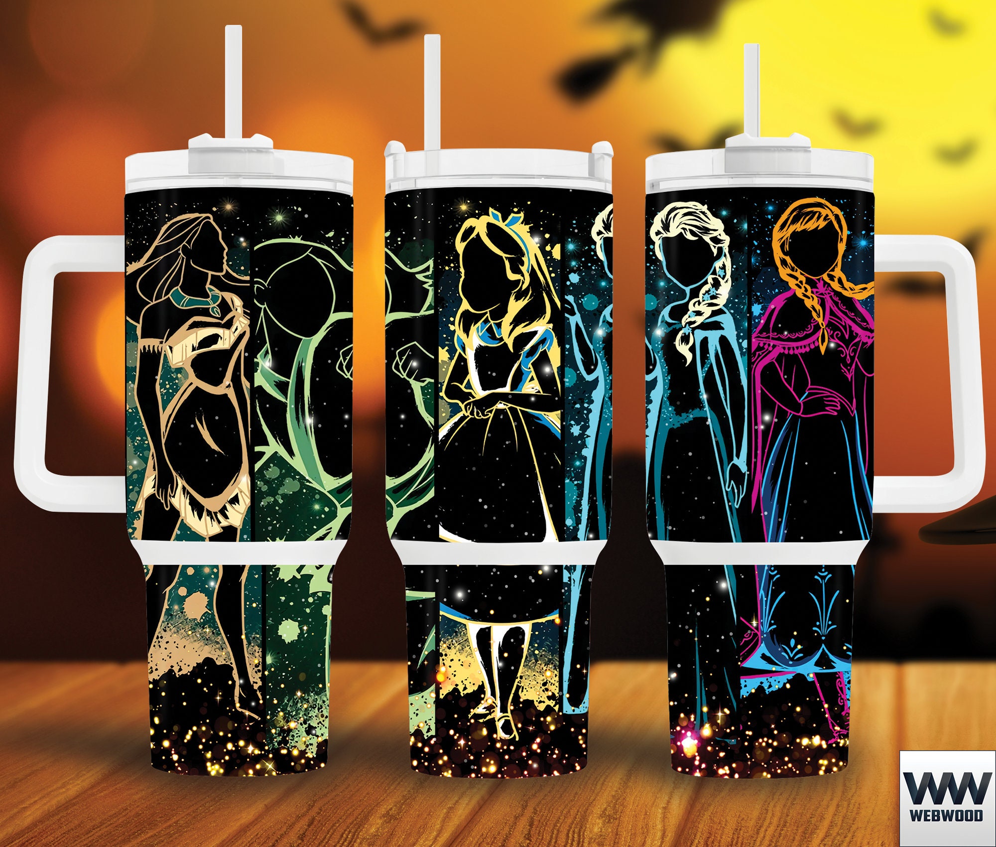 Disney Princesses Cartoon Custom Stanley Cup 40 oz 30 oz Tumbler With HandleTVC2301157