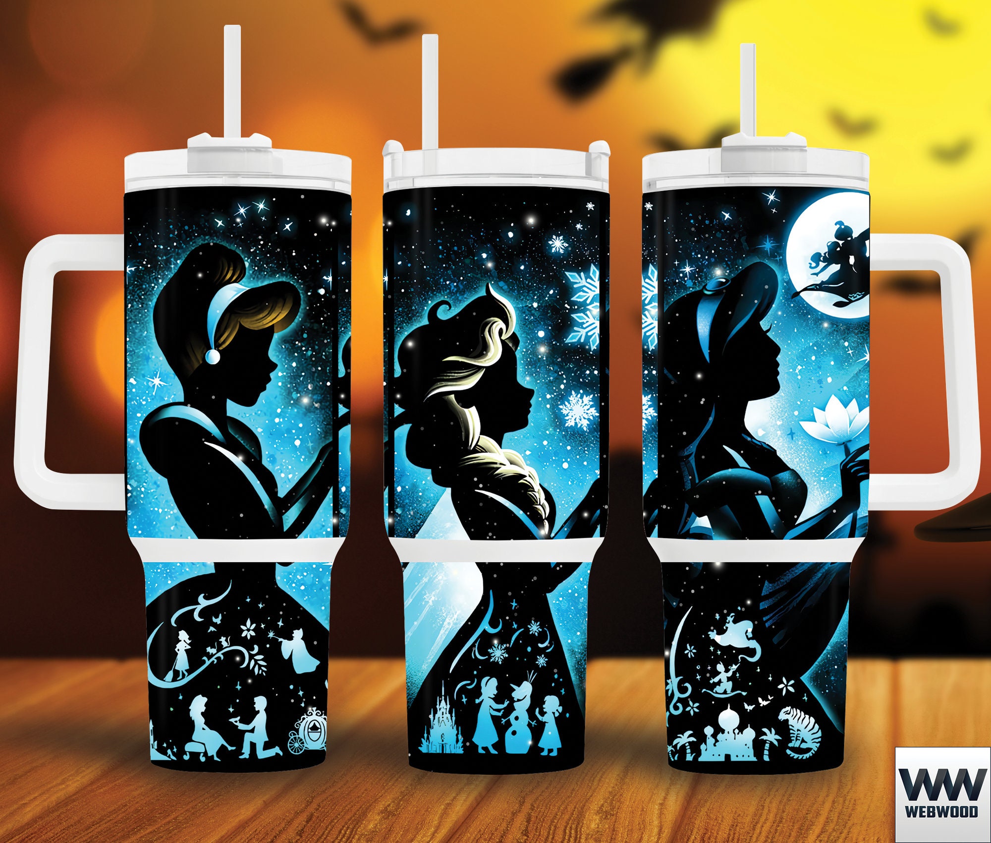 Disney Princesses Cartoon Custom Stanley Cup 40 oz 30 oz Tumbler With HandleTVC2301159