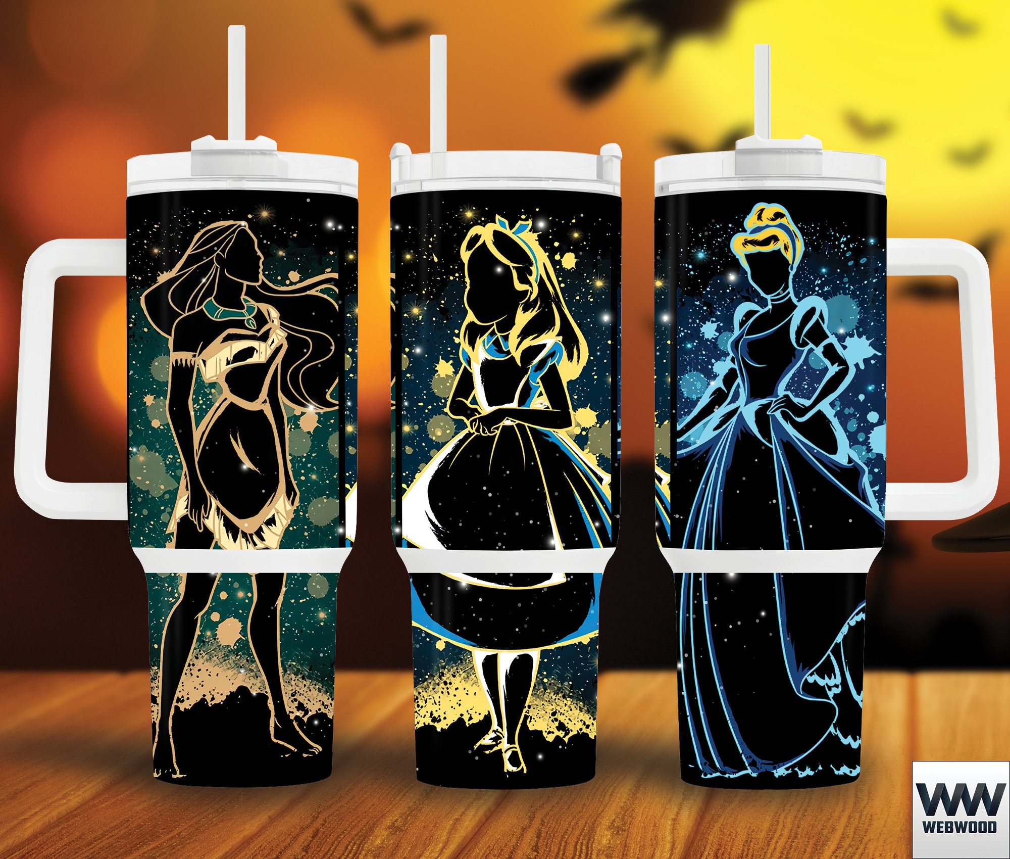 Disney Princesses Cartoon Custom Stanley Cup 40 oz 30 oz Tumbler With HandleTVC2301161