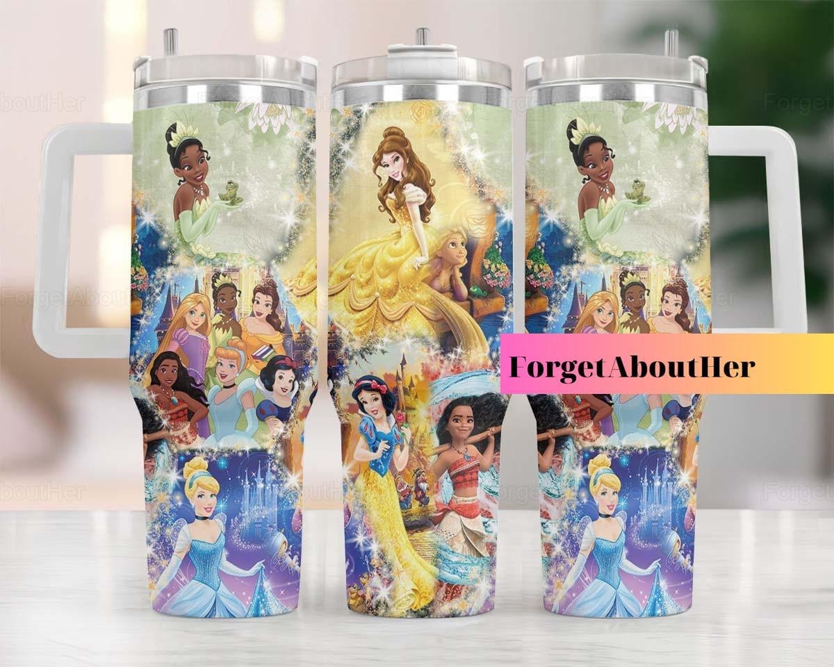 Disney Princesses Cartoon Custom Stanley Cup 40 oz 30 oz Tumbler With HandleTVC2301161