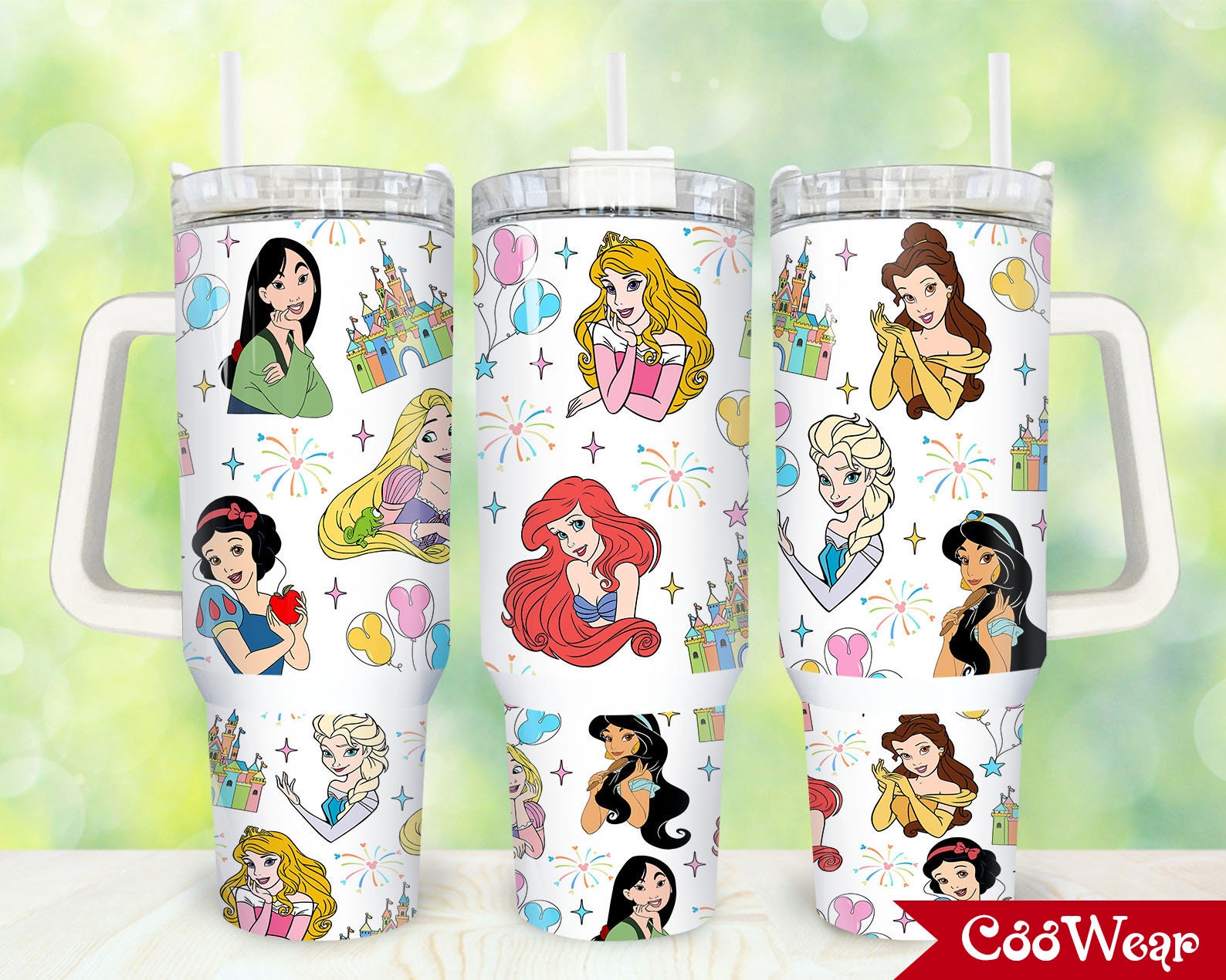 Disney Princesses Cartoon Custom Stanley Cup 40 oz 30 oz Tumbler With HandleTVC2301860