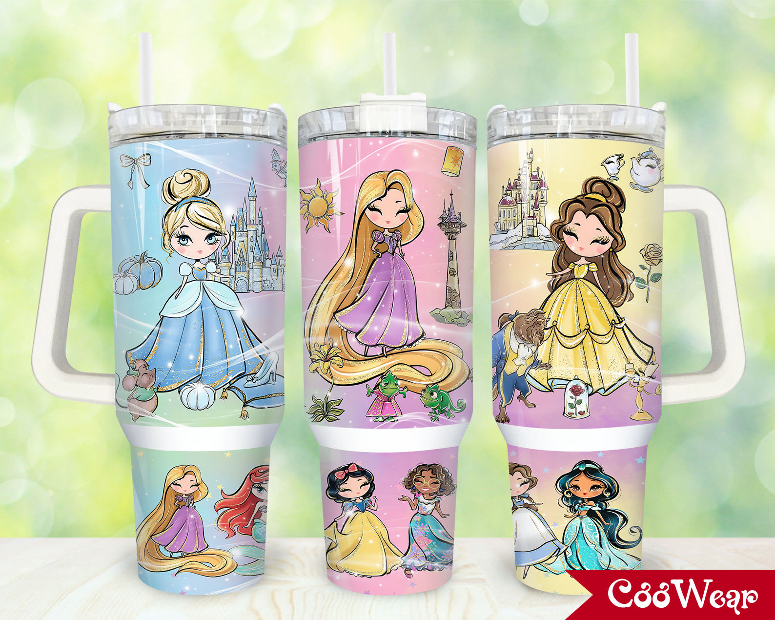 Disney Princesses Cartoon Custom Stanley Cup 40 oz 30 oz Tumbler With HandleTVC2301861