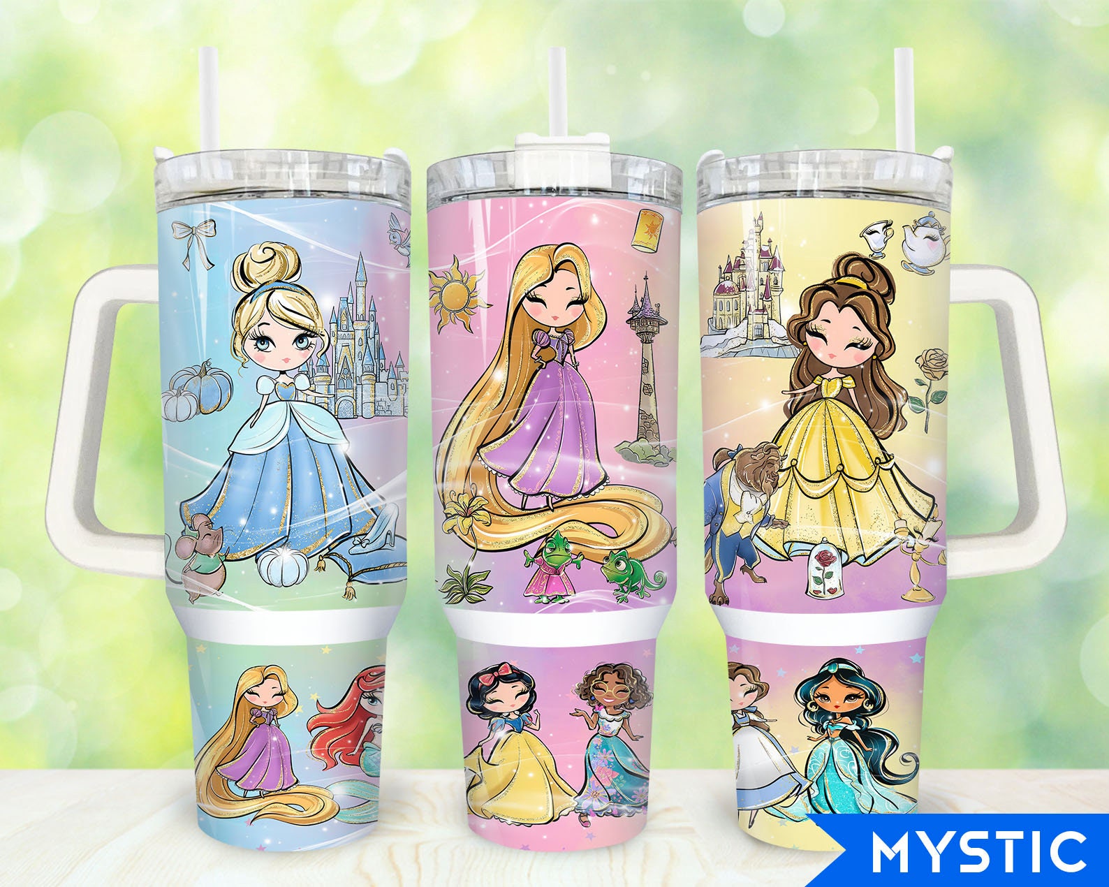 Disney Princesses Cartoon Custom Stanley Cup 40 oz 30 oz Tumbler With HandleTVC2301917