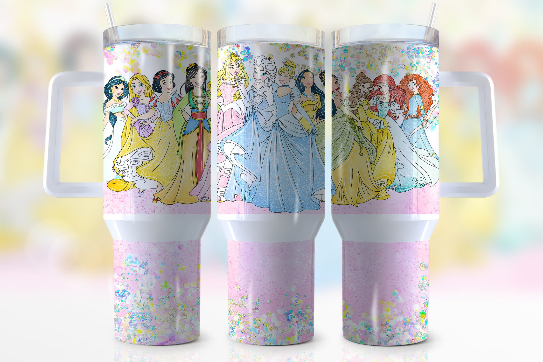 Disney Princesses Cartoon Custom Stanley Cup 40 oz 30 oz Tumbler With HandleTVC2301942