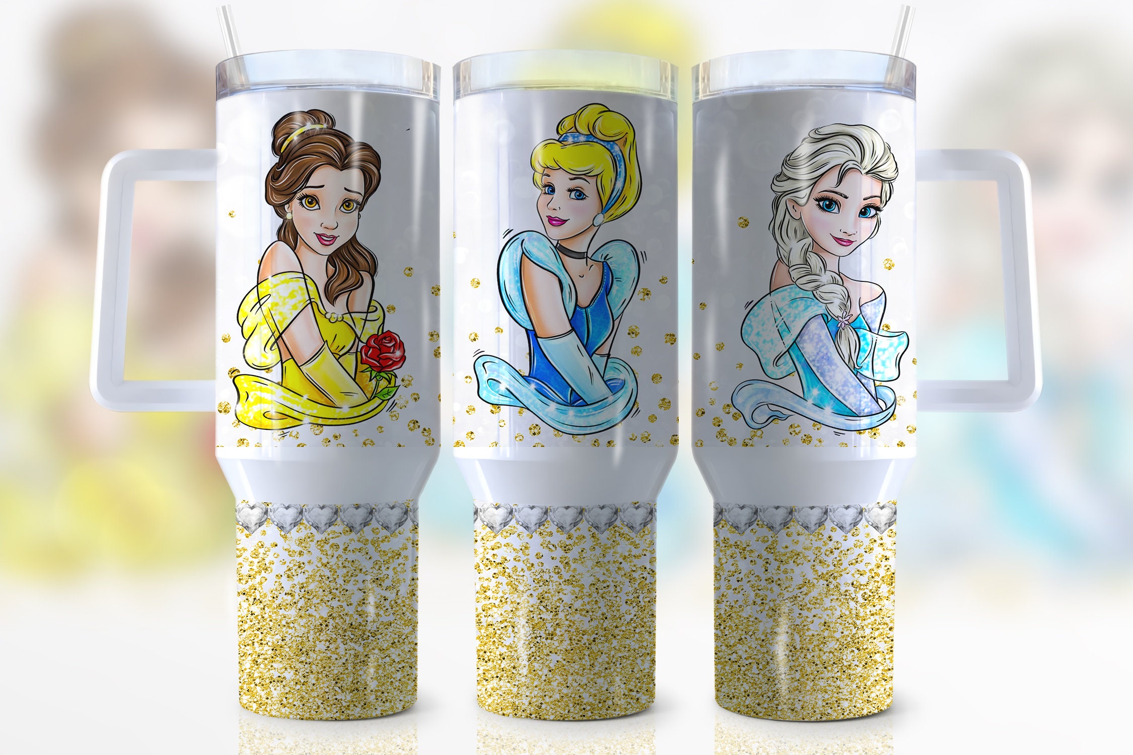 Disney Princesses Cartoon Custom Stanley Cup 40 oz 30 oz Tumbler With HandleTVC2301942