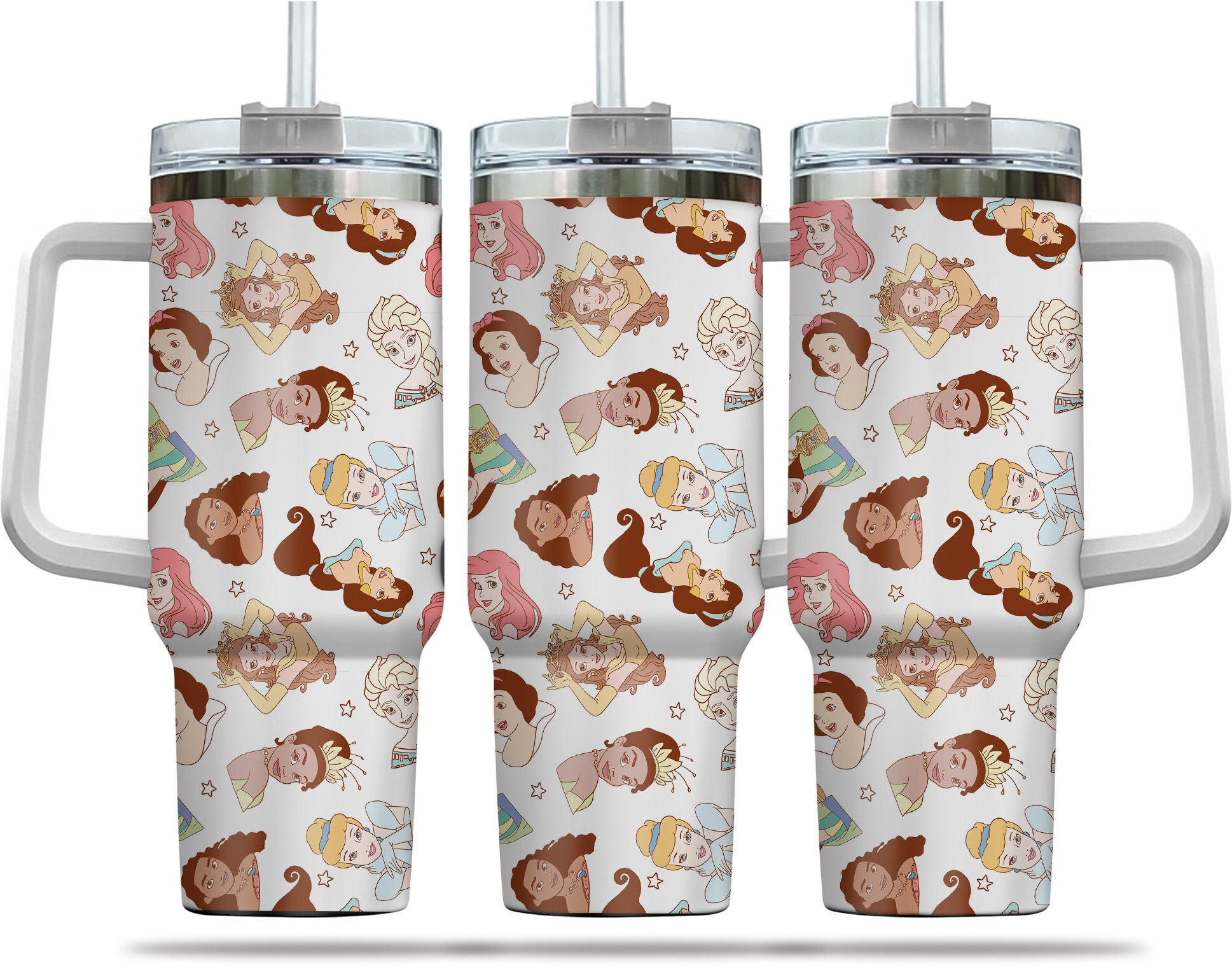 Disney Princesses Cartoon Custom Stanley Cup 40 oz 30 oz Tumbler With HandleTVC2301973