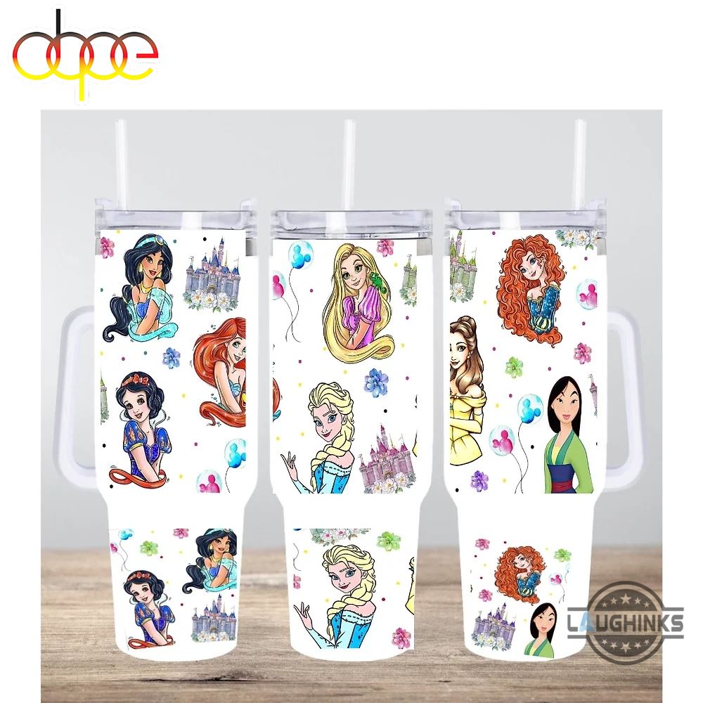 Disney Princesses Cartoon Custom Stanley Cup 40 oz 30 oz Tumbler With HandleTVC2301983
