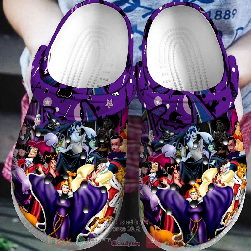 Disney Villains Cartoon Crocs Crocband Clogs Shoes Comfortable For Men Women and Kids