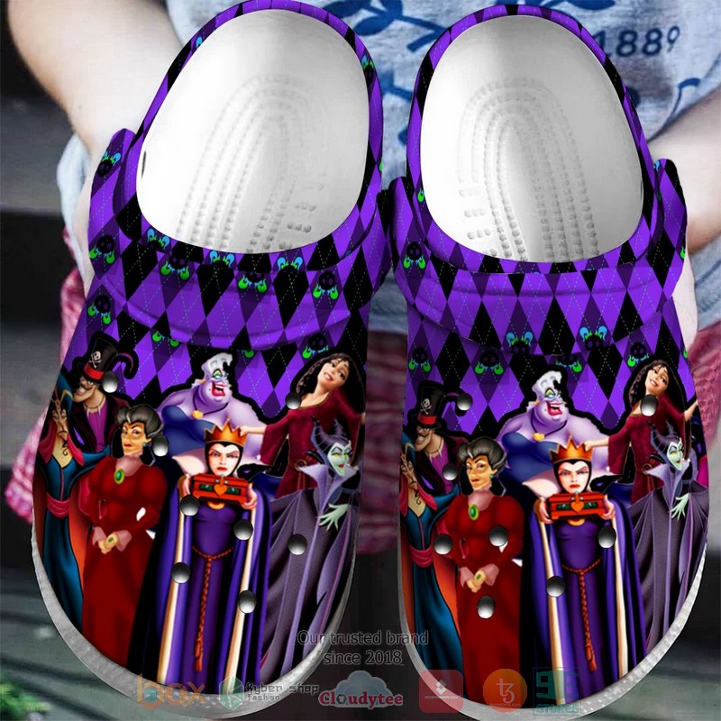 Disney Villains Cartoon Crocs Crocband Clogs Shoes Comfortable For Men Women and Kids