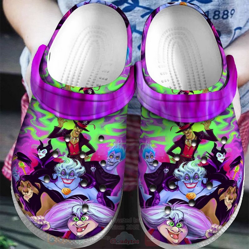 Disney Villains Cartoon Crocs Crocband Clogs Shoes Comfortable For Men Women and Kids